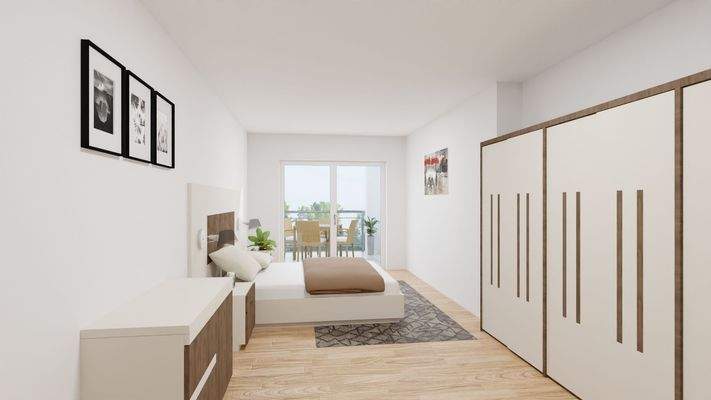 Schlafzimmer visualisiert