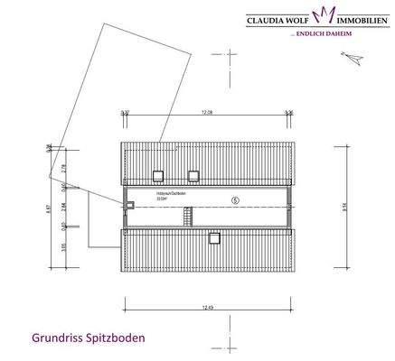 Grundriss Spitzboden