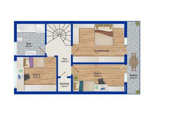 Grundriss Obergeschoss