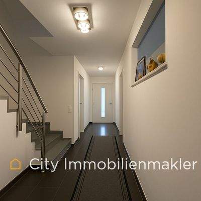 Flur im Eingangsbeteich