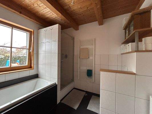 Badewanne und Dusche