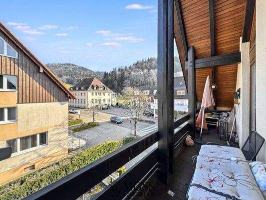Aussicht Balkon Südseite 2. OG