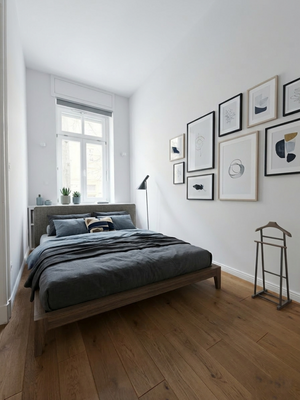 Schlafzimmer AI möbliert