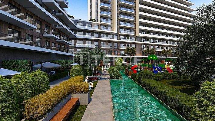 Apartments in a Complex with Pool and Close to the Metro in İzmir