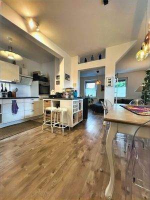 Essbereich im Wohnzimmer