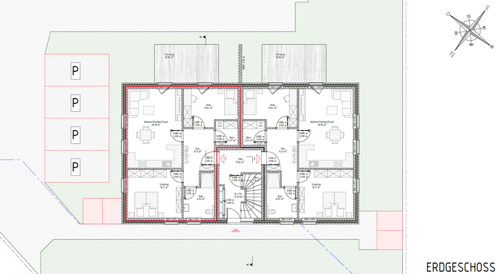 Grundriss Wohnung 1