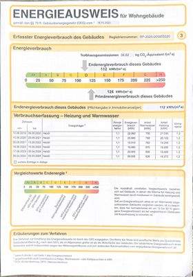 ENERGIEAUSWEIS für Wohngebäude