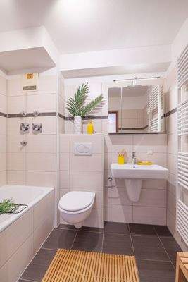 Blick ins Badezimmer