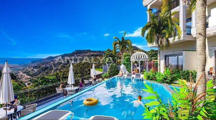 Sea and City View Flats in Bektas Alanya