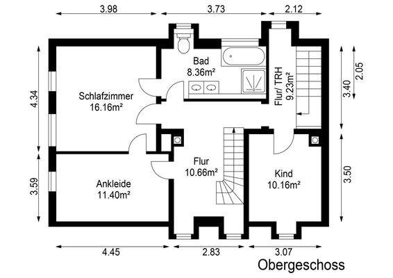 Grundriss Obergeschoss