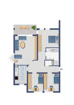 VONOVIA Grundriss TYP A