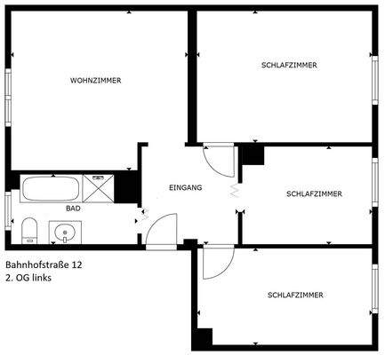 Bahnhofstraße 12, 2. OG links 