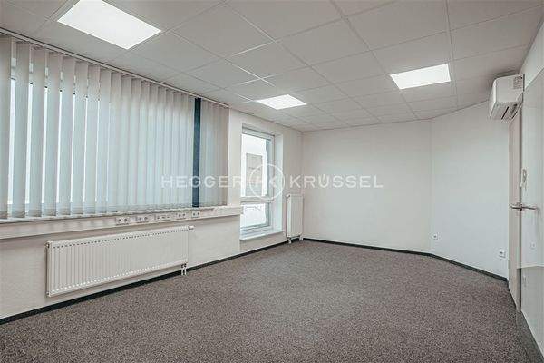 Die hellen Büroräume