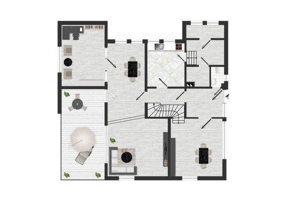 Grundriss Erdgeschoss - nicht maßstabsgetreu-