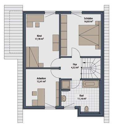 Grundriss Obergeschoss