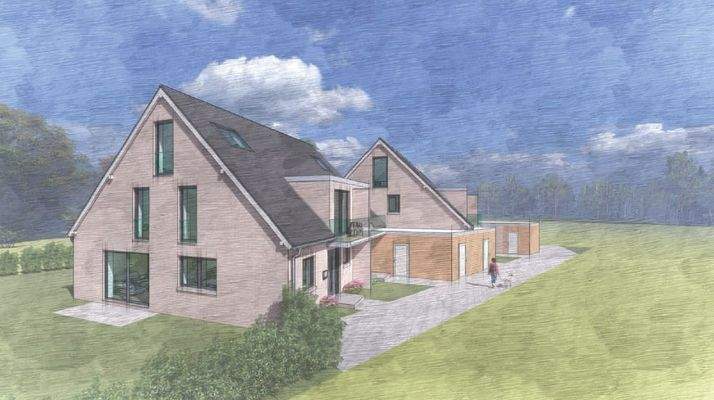 54687591-Garten Queeransicht