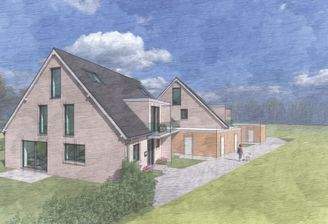 54687591-Garten Queeransicht