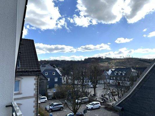 Blick vom Balkon