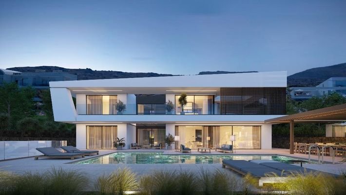 Kreta, Chersonisou: Moderne Luxusvilla mit freiem Meerblick zu verkaufen