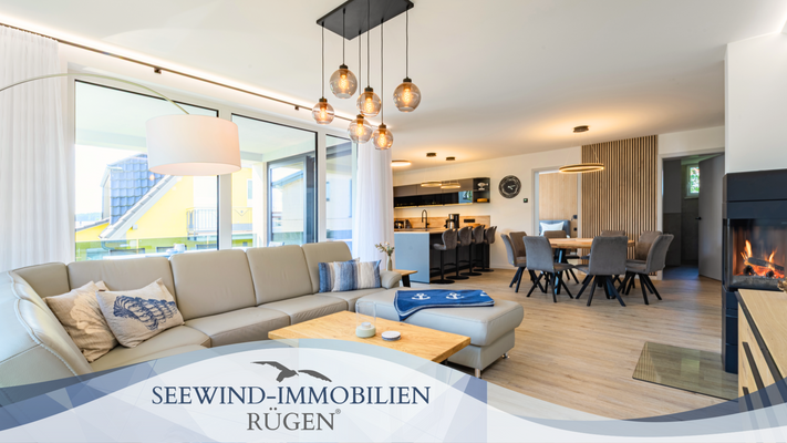 Voll eingerichtete Luxus Maisonette-Ferienwohnung mit 4 Schlafzimmern _ Sauna im Ostseebad Sellin