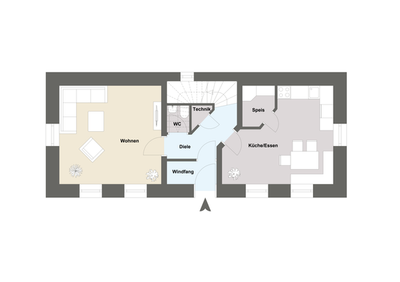 Grundriss EG großes Haus