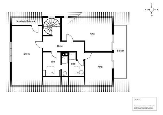Grundriss Dachgeschoss
