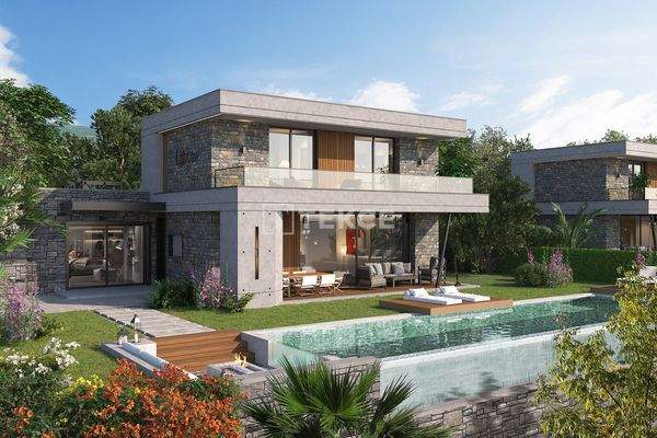 Villas with Bodrum Castle and Unique Sea Views in Bodrum