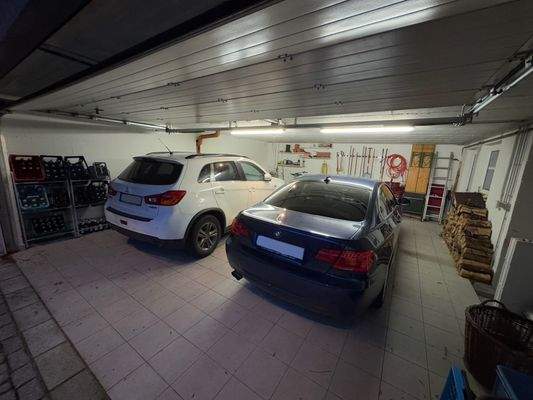 Doppelgarage von innen