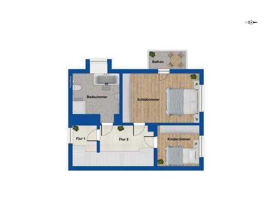 Grundriss Obergeschoss