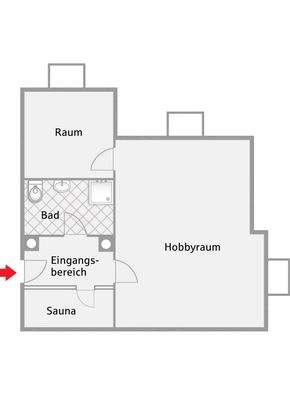 Hobbyraum im Untergeschoss