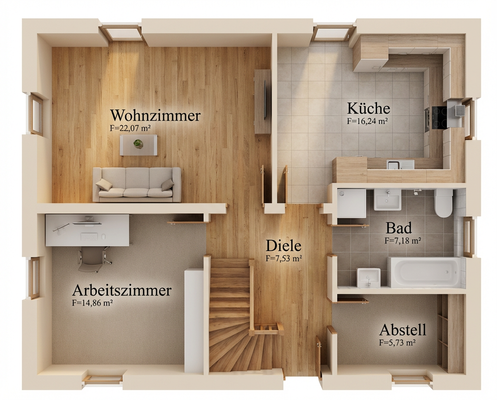 Grundriss Erdgeschoss