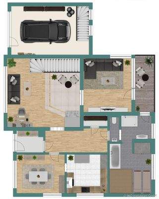 Grundriss Skizze Erdgeschoss