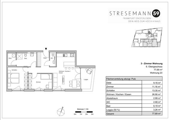 Grundriss Wohnung 22