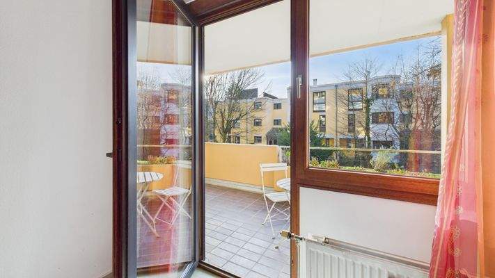 Blick auf den Balkon