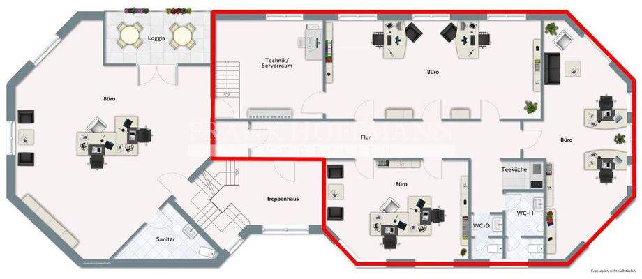 M2352-1.OG Grundriss OG - Teilungsoption 1