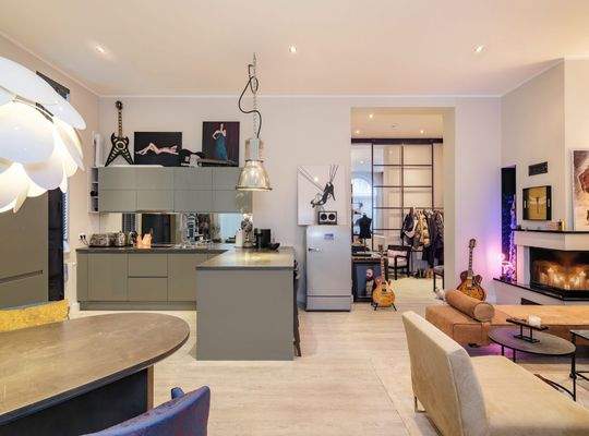 Wohn, Koch- und Essbereich