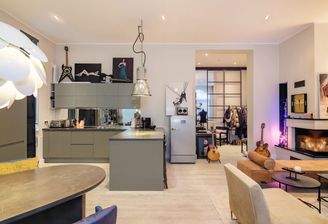 Wohn, Koch- und Essbereich