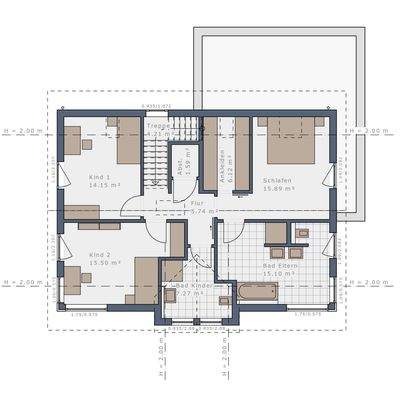 Grundriss Obergeschoss