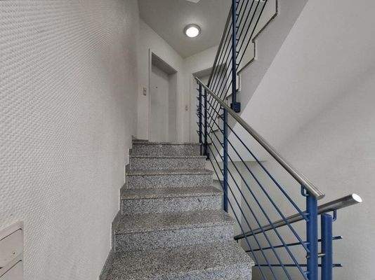 Das gepflegte Treppenhaus