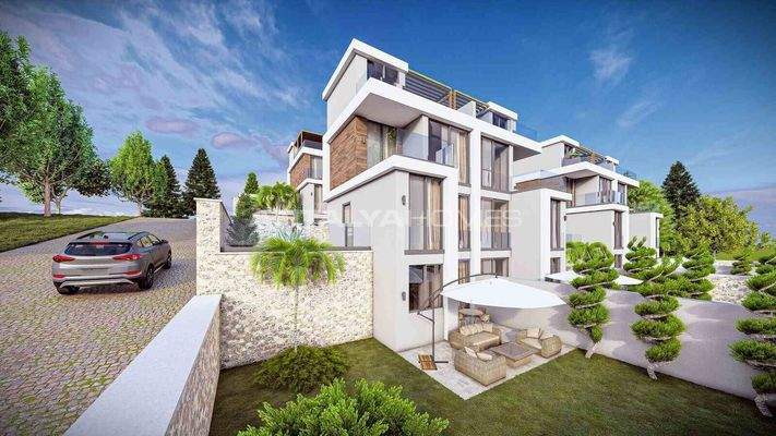 House with Pool in a Sea-View Complex in Antalya Kalkan