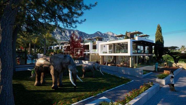 Villas with Sea Views in a Central Location in Lapta