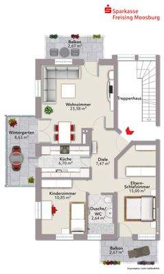 Wohnung 5 Obergeschoss rechts