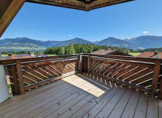 Aussicht von der oberen Balkonterrasse