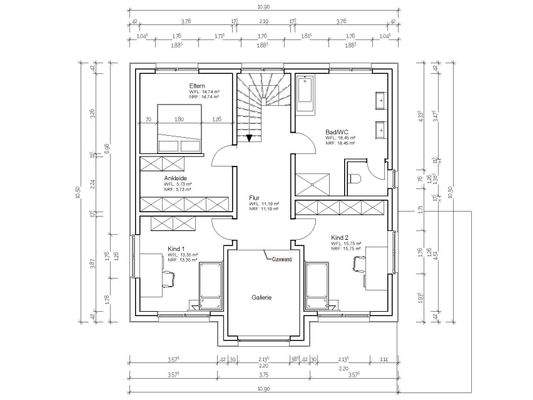 Grundriss Obergeschoss