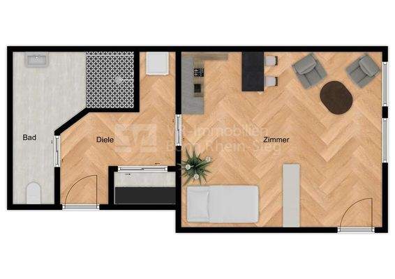 2984 Beispiel Grundriss Wohnung