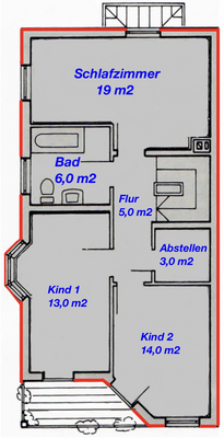 Grundriss Obergeschoss