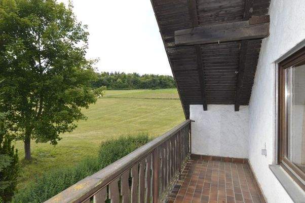 Balkon Obergeschoss - herrlicher Blick in die Natur