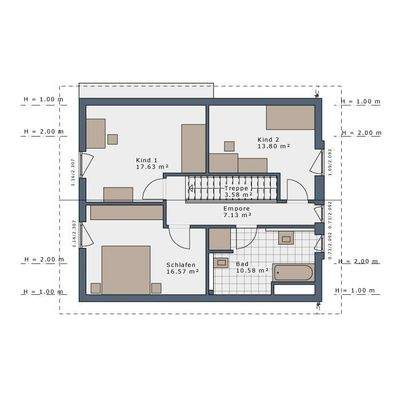 Grundriss Obergeschoss