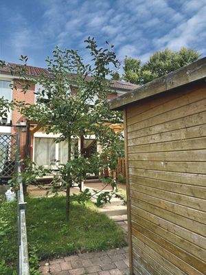 Blick vom hinteren Grundstück aus