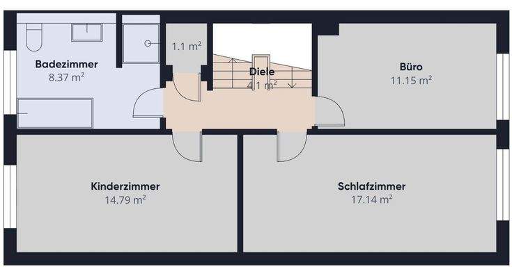 S&P | Grundriss 1. Obergeschoss